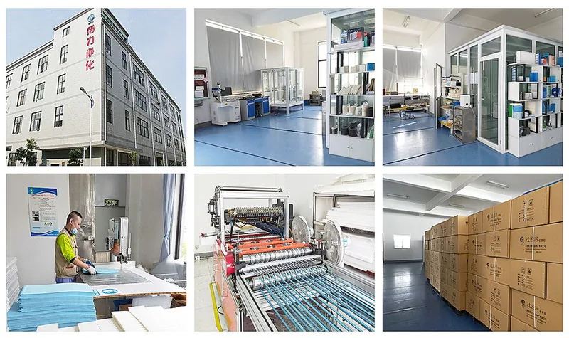 Nantong Deli production floor, R&D lab, quality inspection and warehouse